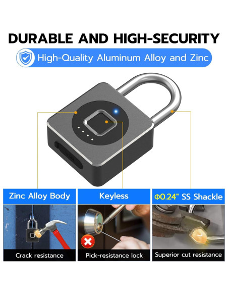 Cerradura Biométrica eLinkSmart HJ-P6BF con Huella Dactilar
