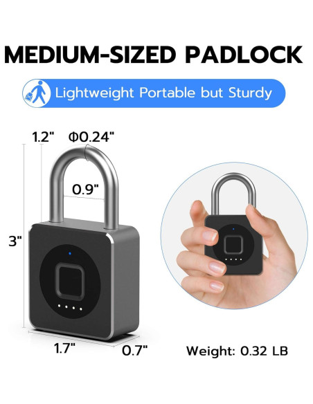 Cerradura Biométrica eLinkSmart HJ-P6BF con Huella Dactilar
