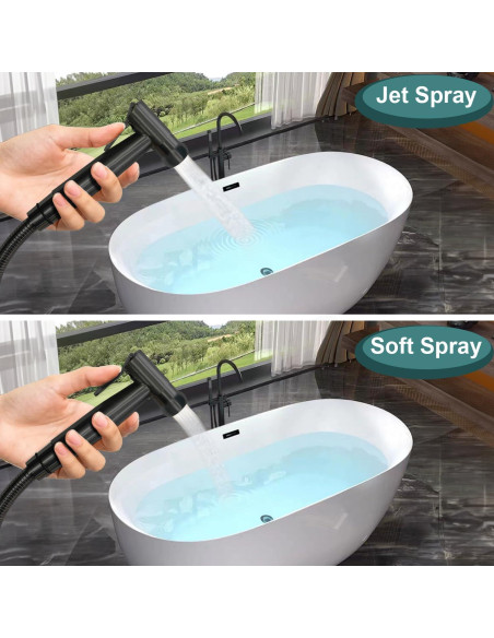 Rociador de Bidet de Mano Pugrwei Acero Inoxidable 119cm Rociador de Bidet de Mano Pugrwei Acero Inoxidable 119cm