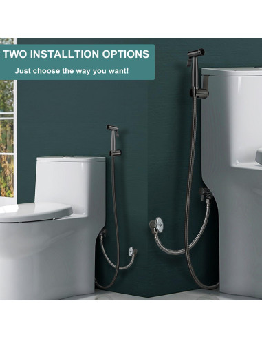 Rociador de Bidet de Mano Pugrwei Acero Inoxidable 119cm