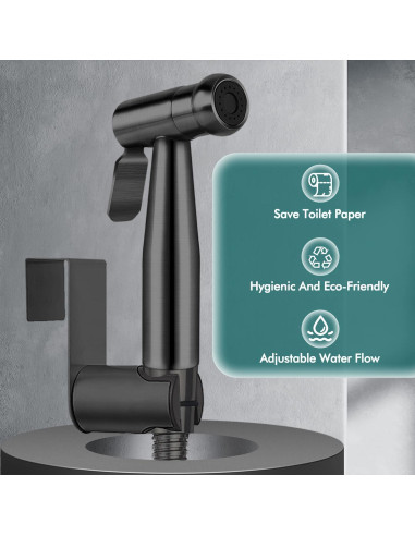 Rociador de Bidet de Mano Pugrwei Acero Inoxidable 119cm