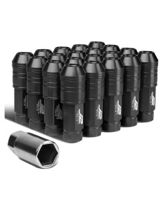 Tuercas de Llanta J2 Engineering M12 x 1.25 70mm Negras