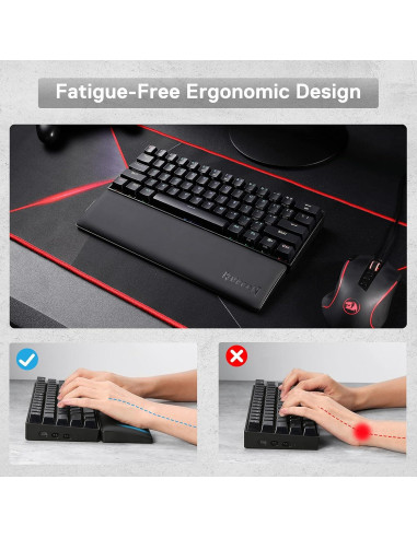 Almohadilla Ergonómica Redragon P035 Meteor S para Teclado 60%