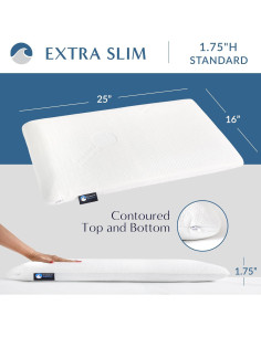 Almohada Viscoelástica Extra Fina Bluewave 4.45 cm - Enfriamiento 2