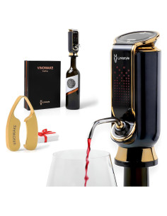 Aerador de Vino Eléctrico LINKSTYLE Triovino 3 en 1 Oro