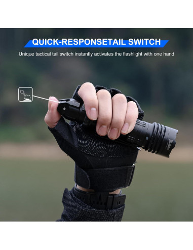 Linterna Táctica WUBEN T1 2000 Lúmenes Recargable IP68