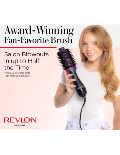 Secador y Estilizador Revlon One-Step Volumizer Negro 1.0 2