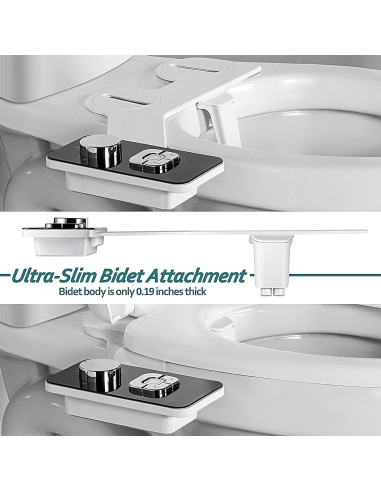 Accesorio de Bidet SAMODRA No Eléctrico Doble Boquilla Negro