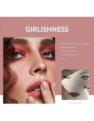 Bolígrafo de Pecas QiBei 2 Colores Impermeable Secado Rápido