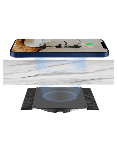 Cargador Inalámbrico Invisible Uumao 10W para iPhone 13/12