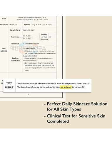 Tónico Hidratante Haruharu Wonder 150 ml Ácido Hialurónico