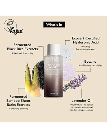 Tónico Hidratante Haruharu Wonder 150 ml Ácido Hialurónico