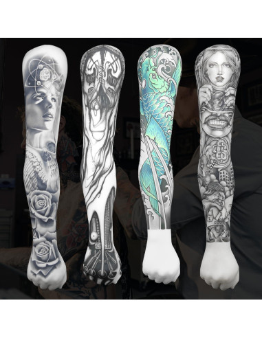 Brazo de Práctica de Tatuaje DUOHGN de Silicona 63 cm