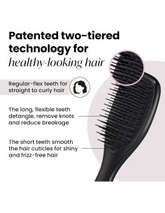 Cepillo para el cabello Tangle Teezer Mini Negro - Desenreda sin dolor 2