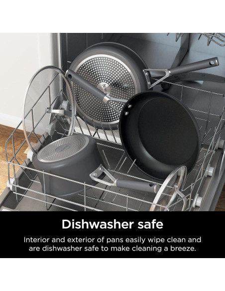 Juego de Ollas y Sartenes Ninja 10 Piezas Antiadherente