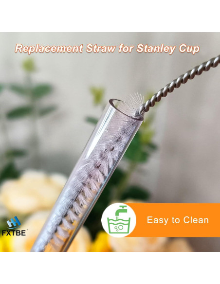 Paquete de 6 Popotes Reutilizables FXTBE para Taza Stanley 40 OZ