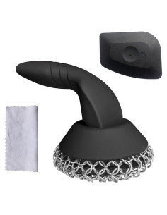 Estropajo de Acero Inoxidable HOVhomeDEVP con Raspador y Toalla