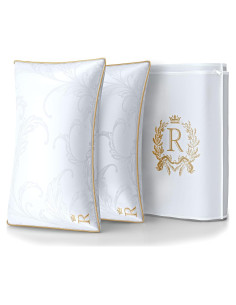 Juego de 2 almohadas estándar Royal Therapy hipoalergénicas