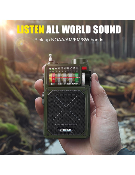 Radio de Emergencia Emgykit con Bluetooth y Linterna 4000mAh