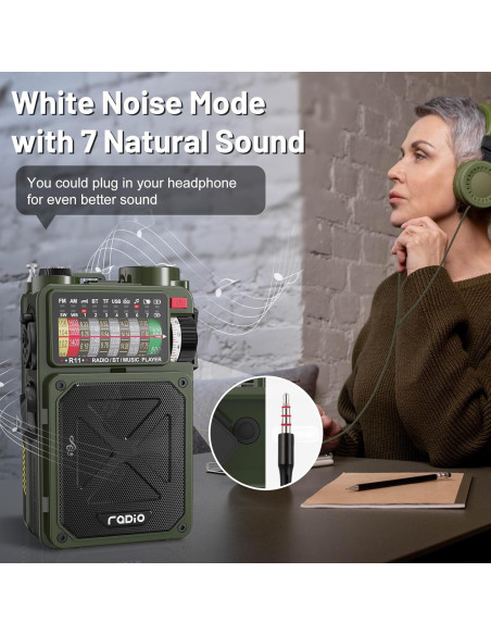 Radio de Emergencia Emgykit con Bluetooth y Linterna 4000mAh