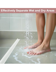 Umbral de Ducha Silicona Hzetuu 99 cm Impermeable Autoadhesivo 2