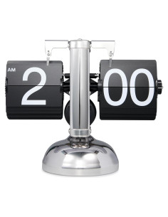 Reloj de Pared Digital Retro Wkevnu 21x16cm Negro