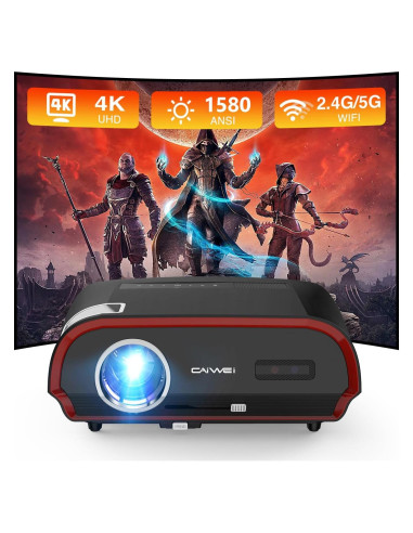 Proyector Inteligente Pxodyda 1580 ANSI 4K HDR WiFi 6 Bluetooth