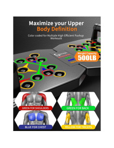 Tabla de Flexiones Bbtops 25 en 1 Plegable para Gimnasio 2