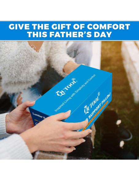 Almohada Lumbar Ergonómica QUTOOL con Funda Malla 3D Negra