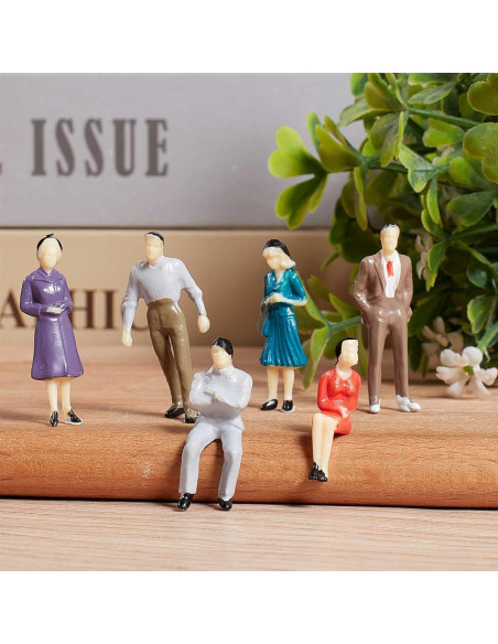 Figuras Miniatura Juexica 30 Pcs 1:50 Plástico Vintage Figuras Miniatura Juexica 30 Pcs 1:50 Plástico Vintage