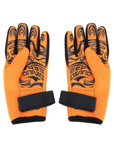 Guantes de Buceo Alomejor Neopreno 2MM Antideslizantes XL Naranja