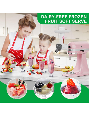 Accesorio para Hacer Helado Sin Lácteos OTOmitra para KitchenAid