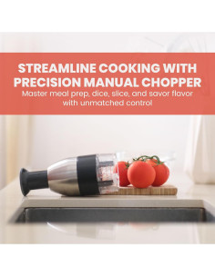 Picador Manual Slap Chop Vivaant - Cortador de Verduras y Ajo 2