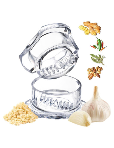 Aplastador de Ajo Multifuncional NexTrend Transparente