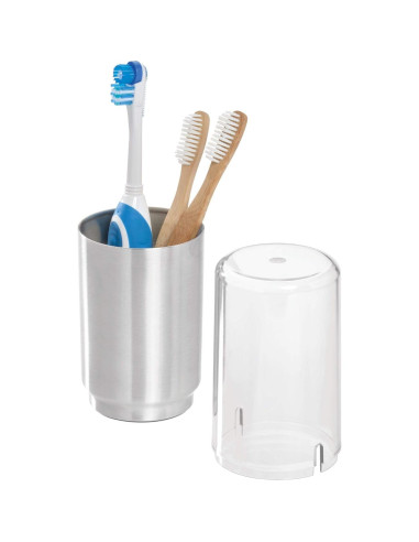 Soporte para Cepillos de Dientes iDesign Austin Acero Cepillado