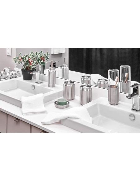 Soporte para Cepillos de Dientes iDesign Austin Acero Cepillado