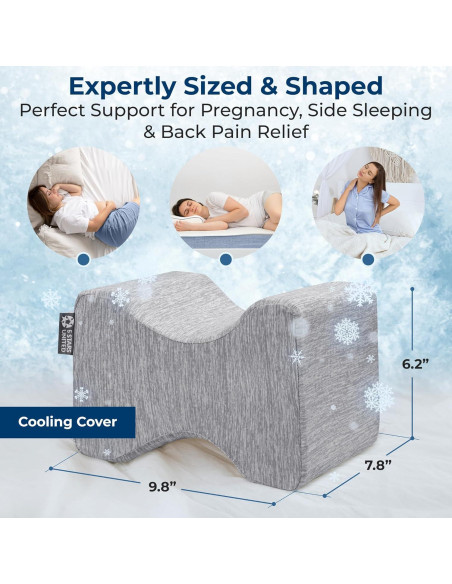 Almohada para Rodillas 5 Estrellas Unidas - Espuma Viscoelástica Refrigerante