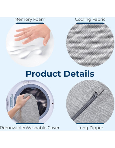 Almohada para Rodillas 5 Estrellas Unidas - Espuma Viscoelástica Refrigerante