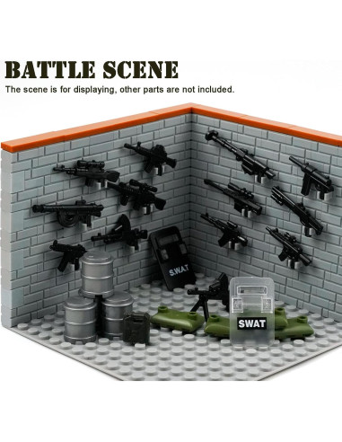 Conjunto de Accesorios Militares Pamvava - 280 Piezas para Figuras