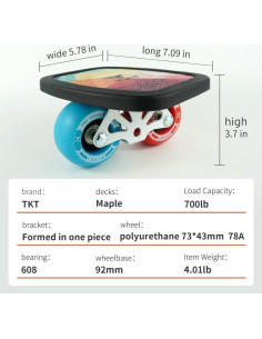 Patines de Rodillo TKT CRUISER-1 con Tabla de Arce y Ruedas PU 2