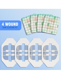 Kit de Cierre de Heridas AUSLKA - 4 Tiras Mariposa 6.99 cm 2