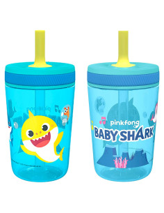 Set de 2 Vasos Baby Shark Zak Designs 15oz a Prueba de Fugas