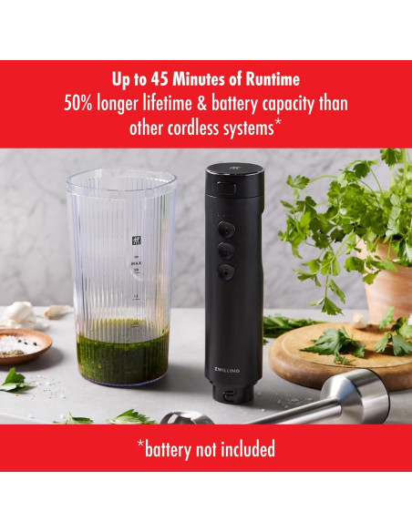 Batidora de Inmersión Inalámbrica ZWILLING Xtend 3 Velocidades