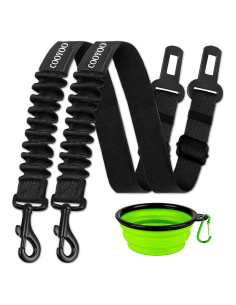 Cinturón de Seguridad para Perros COOYOO Ajustable Nylon