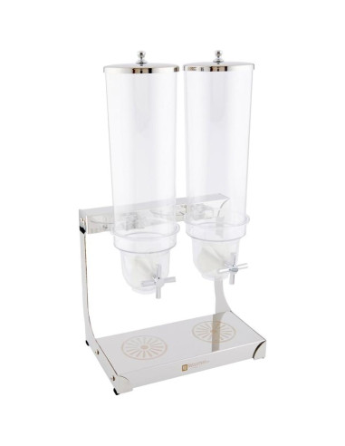 Dispensador de Cereal Met Lux Doble Compartimento 3 Litros