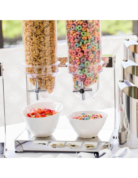 Dispensador de Cereal Met Lux Doble Compartimento 3 Litros