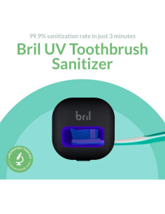Desinfectante de Cepillos de Dientes UV-C Bril, Portátil y Recargable 2
