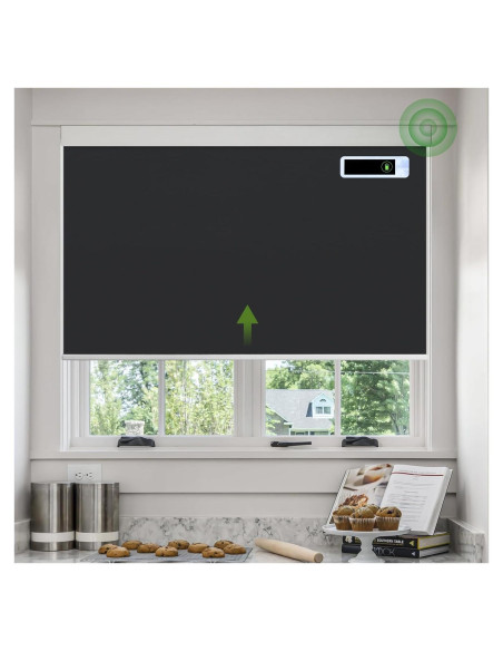 Persianas Motorizadas DONGFXK 99x183 cm con Panel Solar