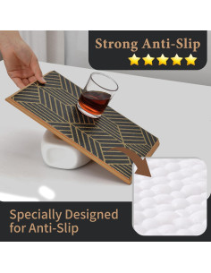 Forro antideslizante para estantes Kimhan 30.48cm x 6m negro 2