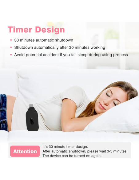 Almohadilla Calefactora Portátil Glyduny para Calambres Menstruales